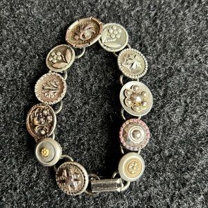 Vintage Antique Button Bracelet